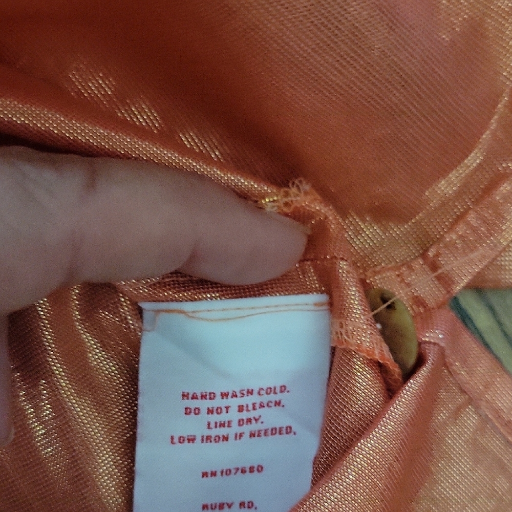 Ruby Rd. Metallic Peach Blouse - Picture 4 of 4